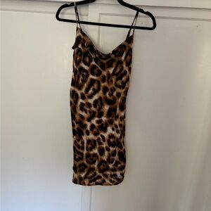 Forever 21 Brown Leopard Mini Dress